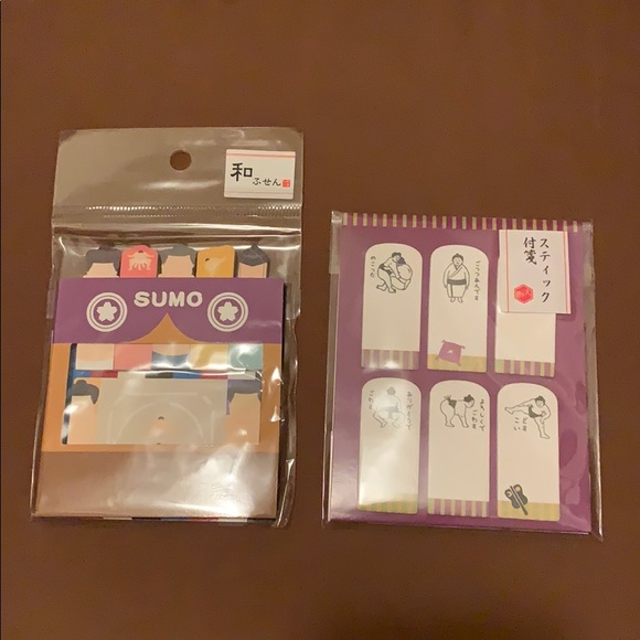 Japanese sumo wrestler sticky notes paper NWT - Picture 2 of 5